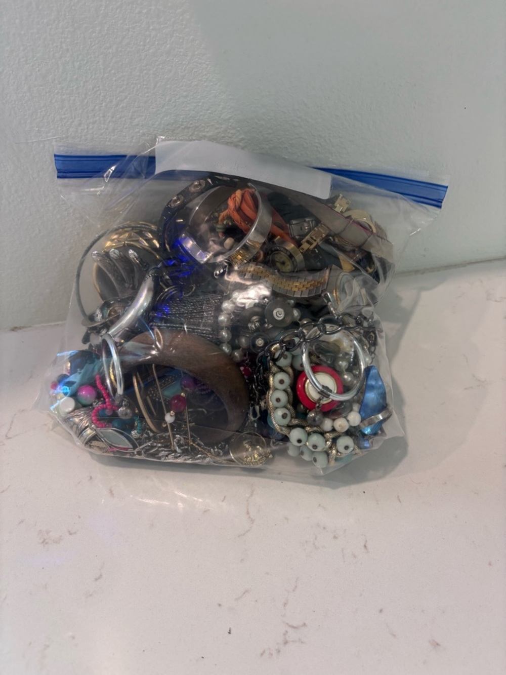 Mixed costume jewelry and watches 4lbs - Multi Color